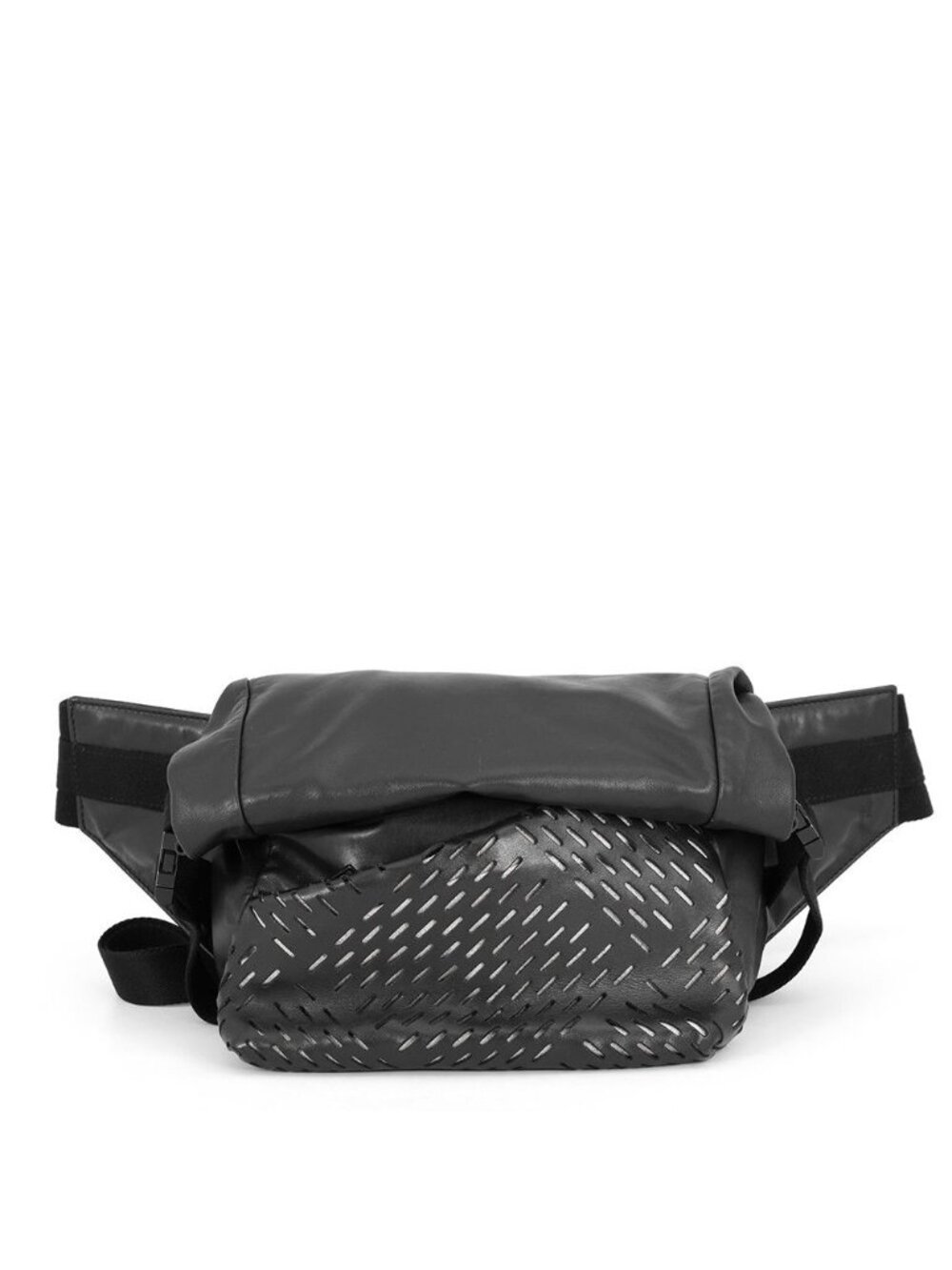 Bottega Veneta Belt Bag Perforated Leather Black